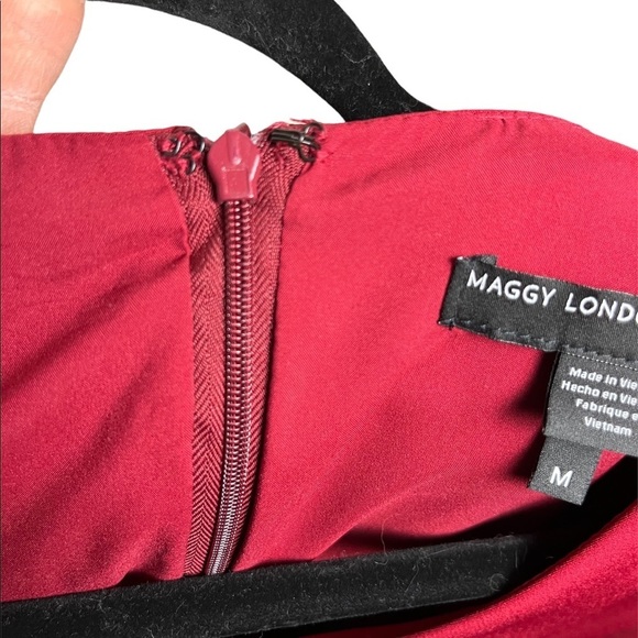 Maggy London Woman’s Carolyn Midi Red Dress / Size-Medium - Picture 11 of 16